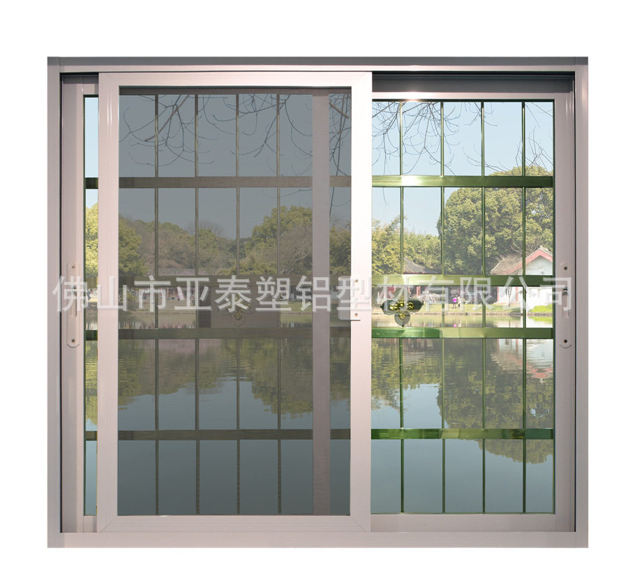 东南亚铝合金门窗定制钢化玻璃隔音隔热推拉门窗纱窗一体商超直供