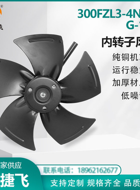 苏州新捷飞XJF 300FZL3-4NWJ G-160 380V内转子风机 纯铜机芯散热