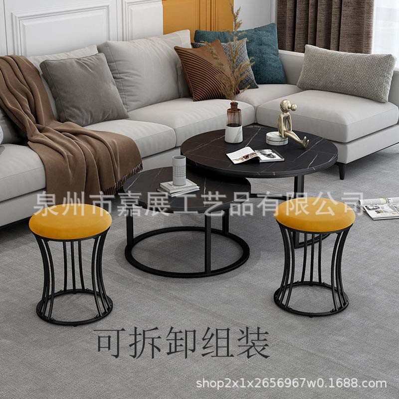 简约家用房间小凳子客厅宿舍出租屋洽谈圆凳卧室阳台办公会休闲凳