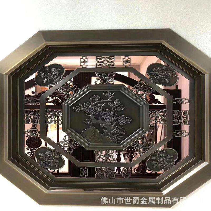 铝合金别墅窗户防护栏家用阳台防坠窗铝艺防盗窗