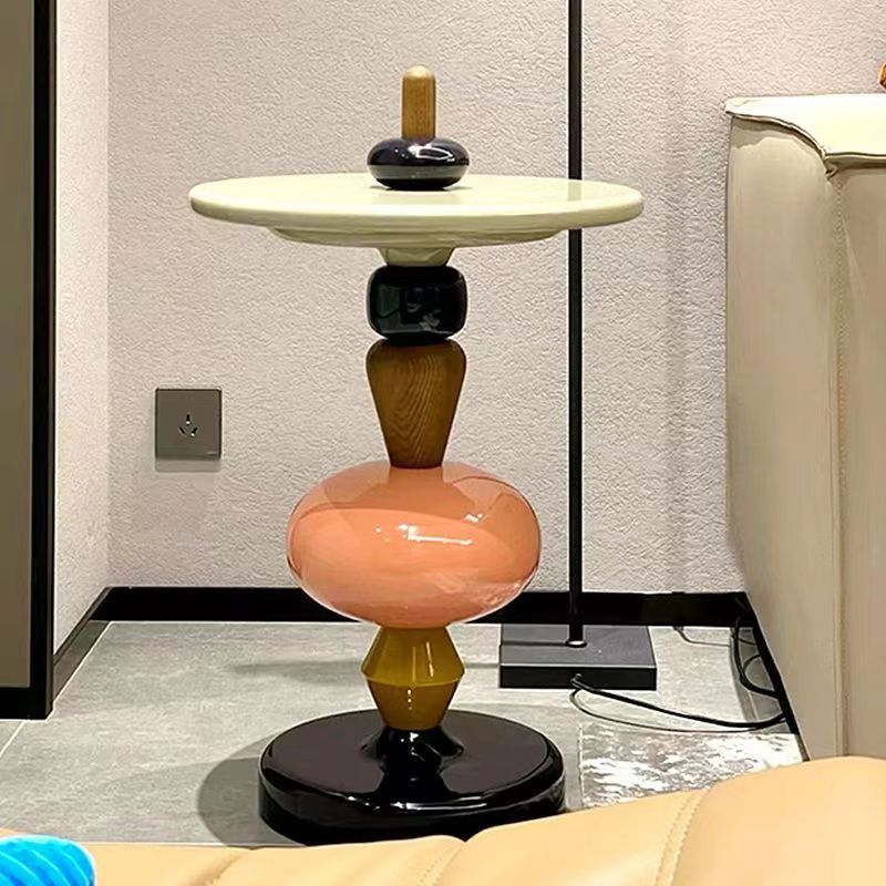 北欧时尚创意边几角几小圆几糖葫芦网红茶几沙发边侧床头柜小桌子