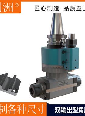 LZOU利洲双输出角度头BT40BT50ER16ER20ER25ER32侧铣头