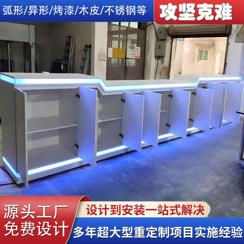 工厂3C电子产品展示柜靠墙矮柜落地储物柜发光展柜长方形展示柜台