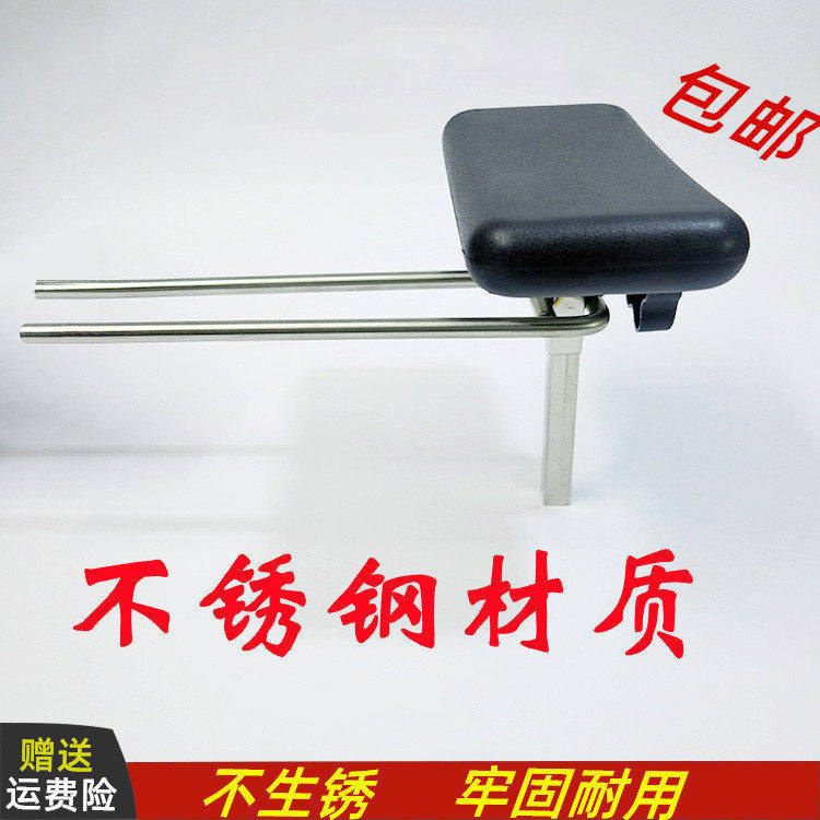 理发店洗头床头枕/发廊泰式洗头床枕头配件/不锈钢调节架
