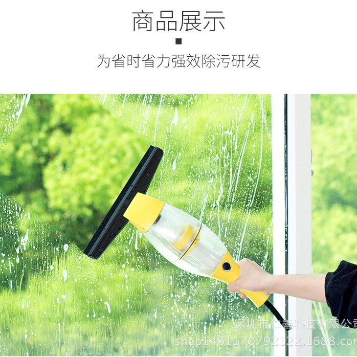 电动自动吸水擦玻璃器家用伸缩杆擦高楼玻璃刮刷清洁清洗窗户工具