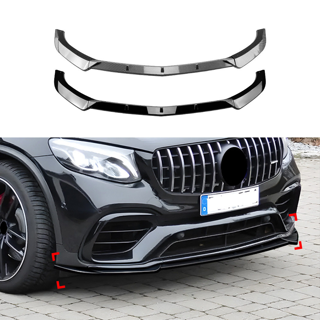 适用奔驰GLC63 AMG X253前期2016-2019前杠前唇前铲外饰跨境改装