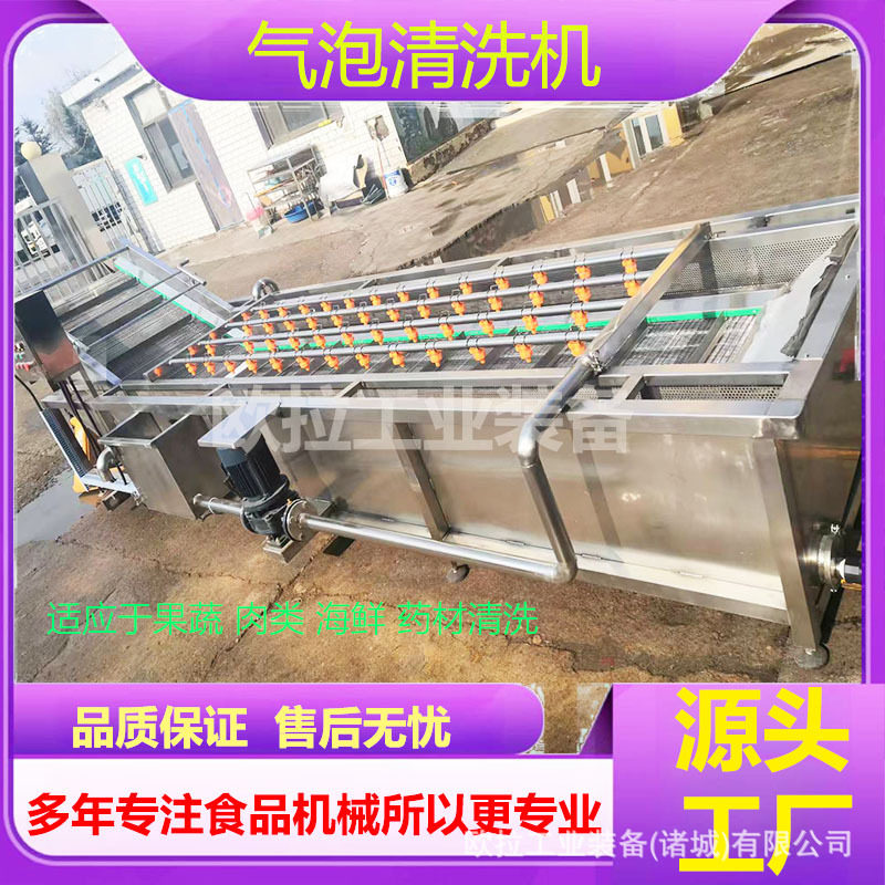 全自动黄瓜油菜清洗设备 大型水果蔬菜清洗机 土豆去泥清洗线