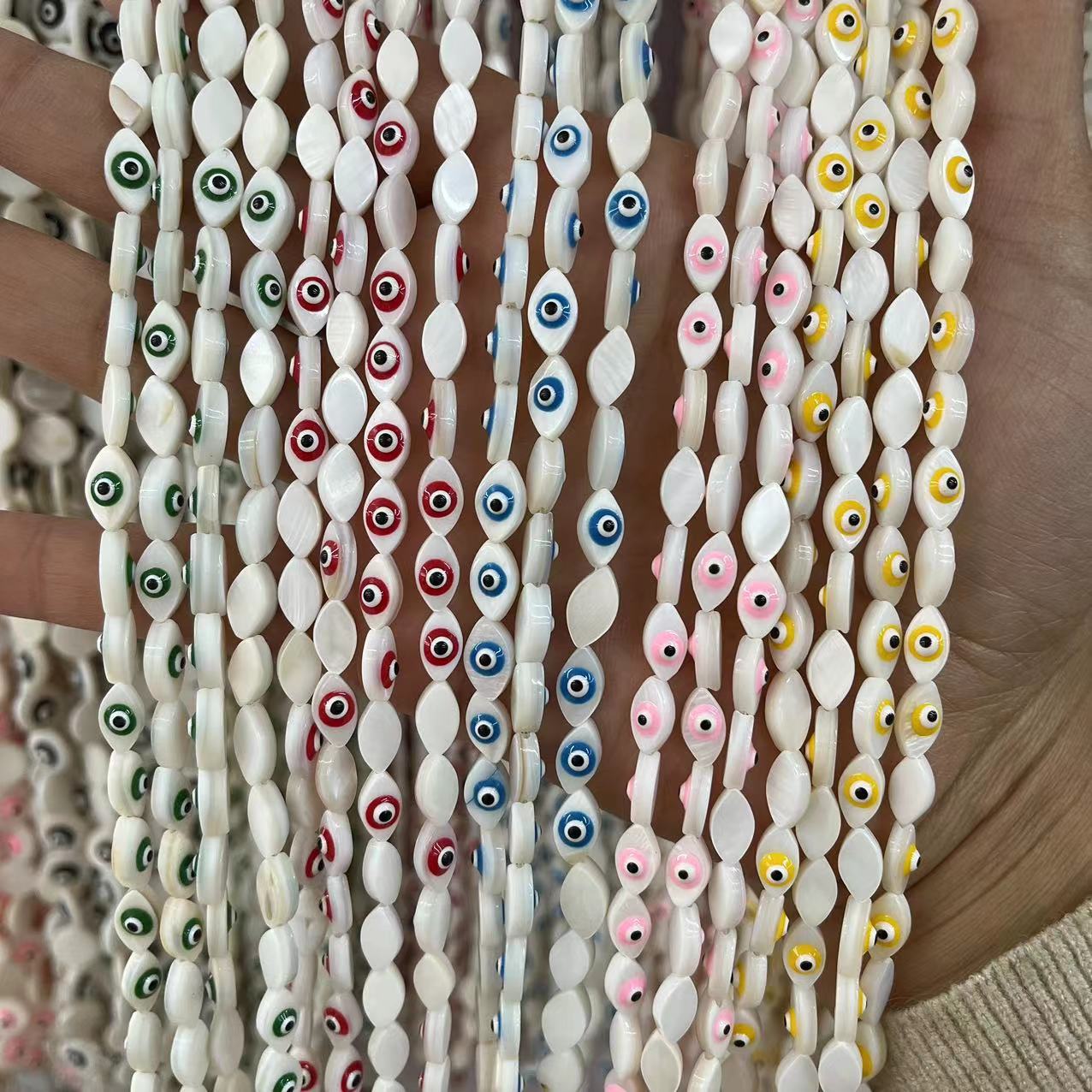 天然淡水贝壳马眼恶魔之眼DIY