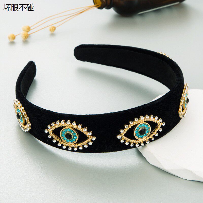 土耳其蓝魔之眼头箍发饰品