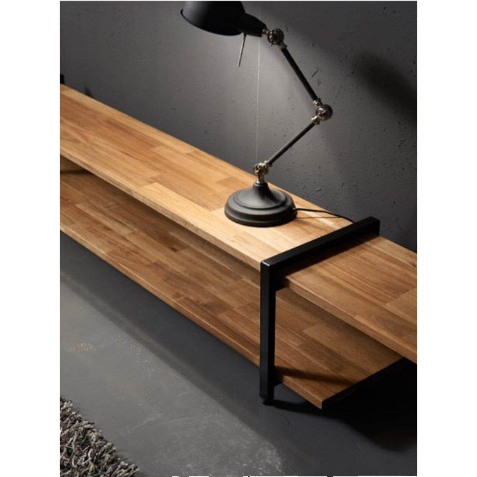 北欧现代新款实木电视柜茶几组合套装客厅现代简约小户型铁艺实木