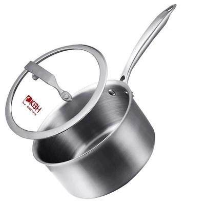 迷你304不锈钢煮奶锅小锅加厚家用燃气不粘锅电磁炉家用热牛奶锅