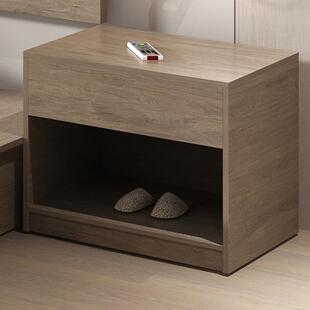 酒店家俱床头柜定制行李架置物架宾馆专用床头柜客房鞋柜矮柜简约