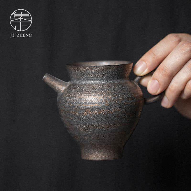 集正 粗陶铁锈幽昧公道杯 功夫茶具大容量茶漏杯均杯复古文艺茶海,餐饮具,公道杯,淘宝优惠券,粉丝福利购,淘宝优惠卷