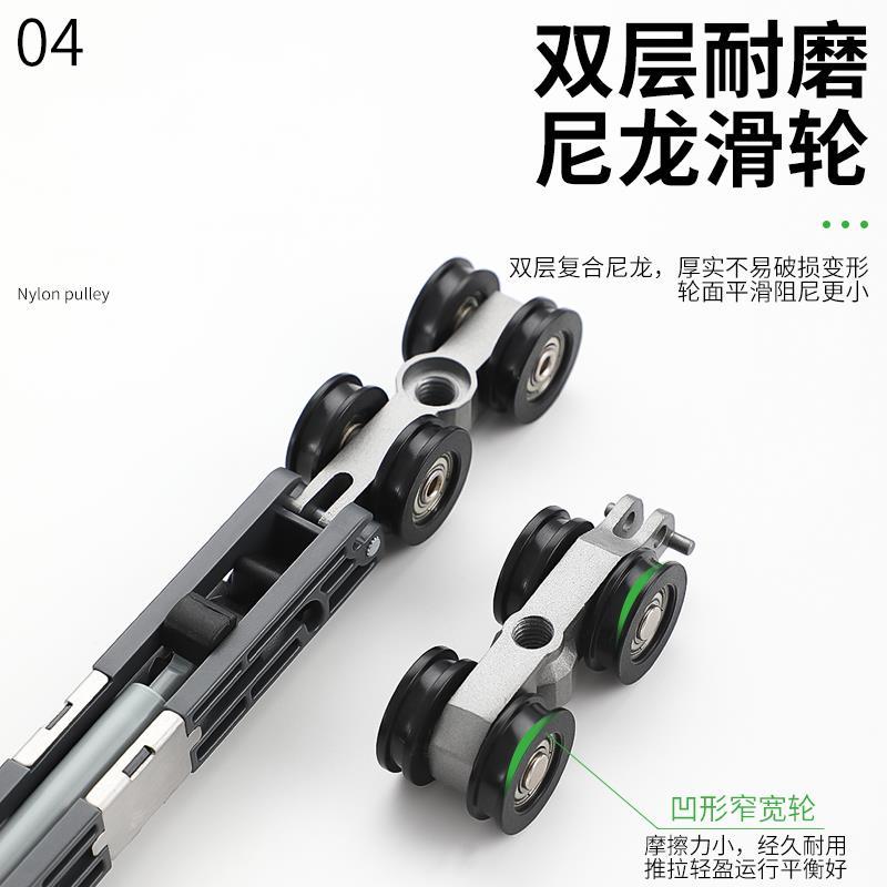 凹轮吊轮移门缓冲推拉门吊滑轮轨道木门厨房卫生间玻璃门阻尼器