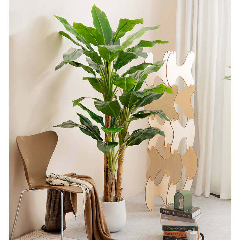 仿真绿植假盆栽装饰室内大型仿真植物造景芭蕉叶假绿植盆景摆件