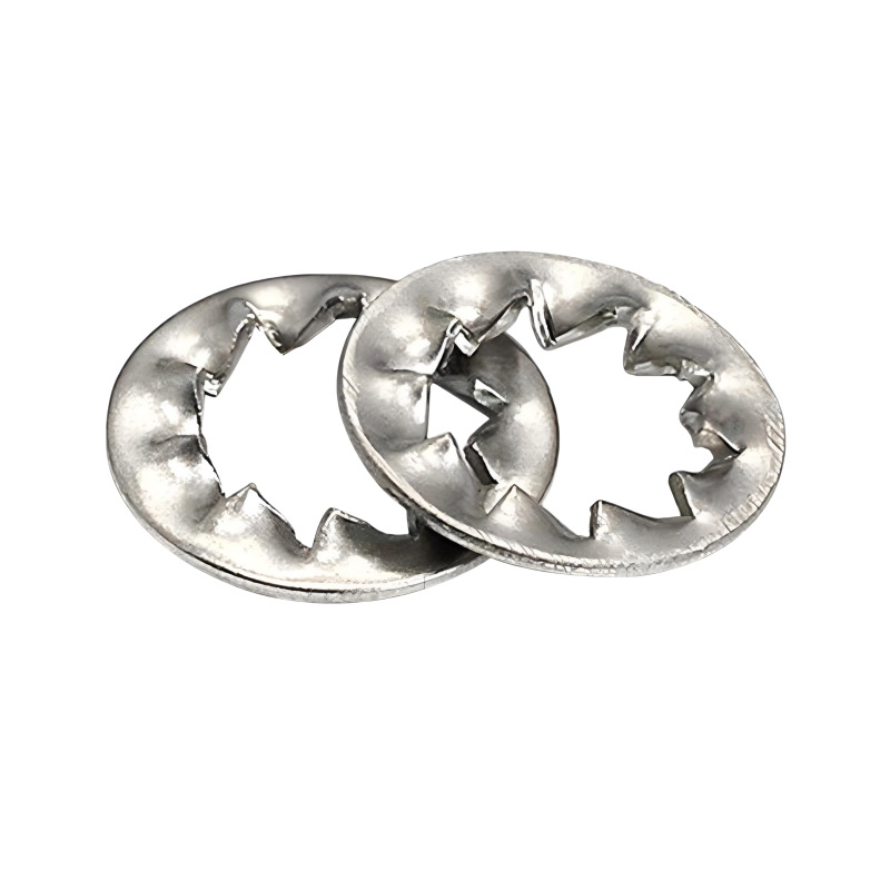 304不锈钢锁紧垫圈外内锯齿垫金属316多齿防滑止退防松垫片M3-M24