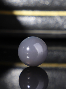 新疆和田玉烟紫玉12mm单颗圆珠