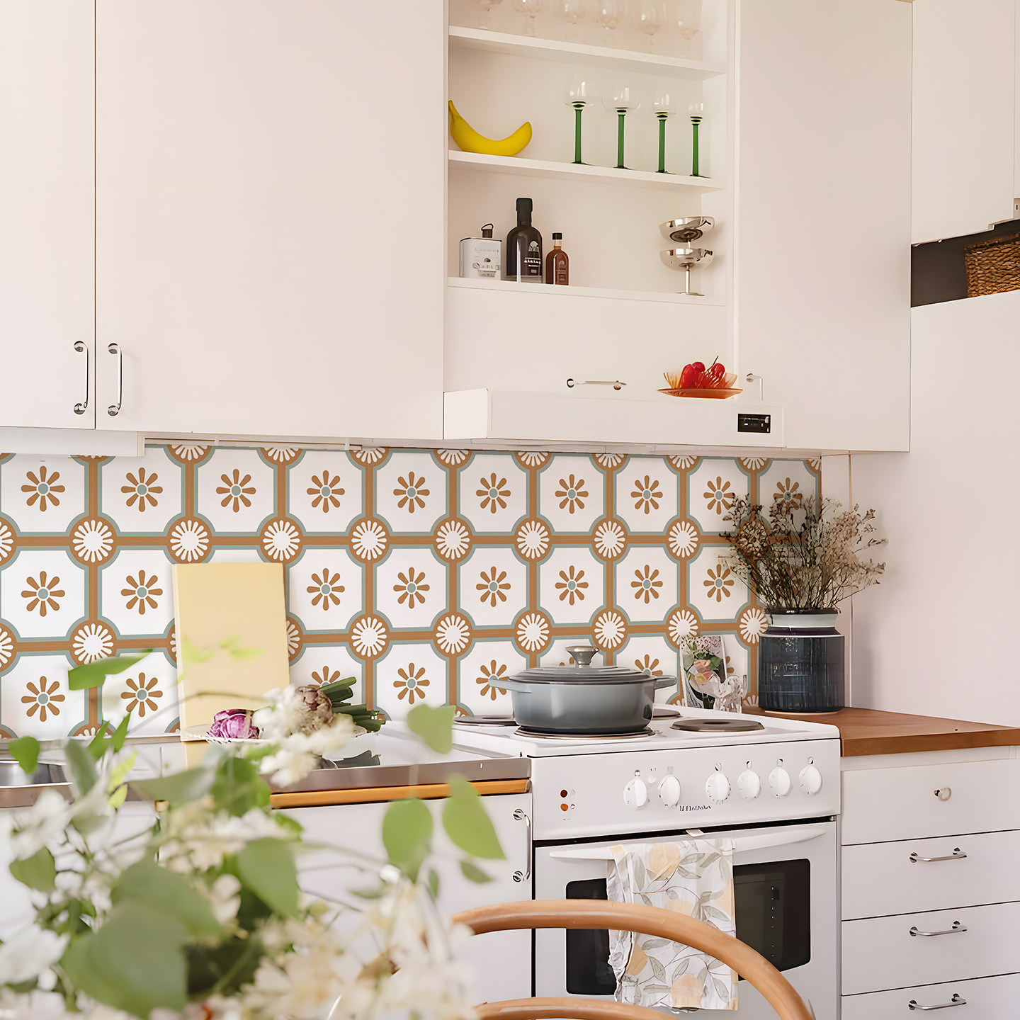 厨房防油贴纸美式复古墙面装饰灶台耐高温洗手台遮丑壁纸防水加厚,家居饰品,瓷砖贴,淘宝优惠券,粉丝福利购,淘宝优惠卷