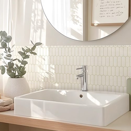 法式拱形瓷砖贴贴纸高级感