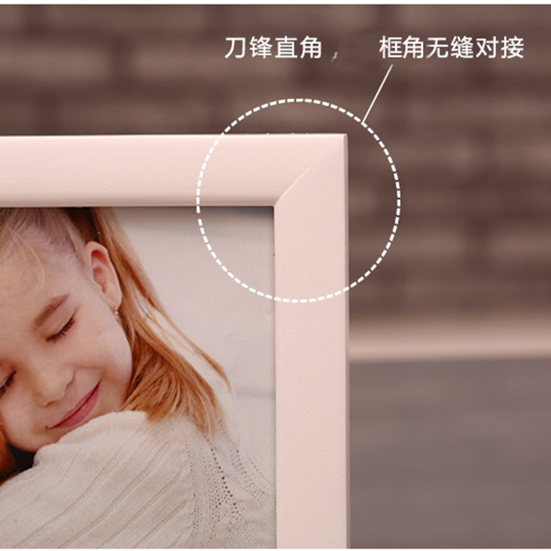 白色创意榫卯实木相框67810摆横竖婚纱画框12寸像架台木新疆包邮
