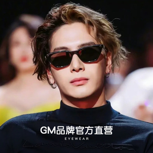 王嘉尔同款Cookie墨镜男猫眼GM大脸太阳眼镜女开车可配带度数近视