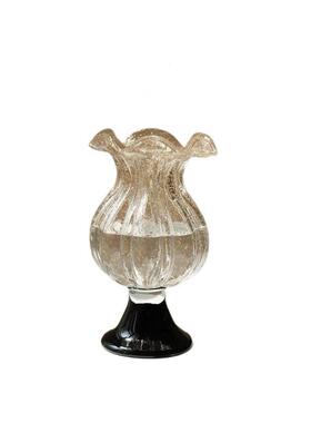 中古风透明洒金琉璃花颜值客餐厅花插花级感卧室装饰品