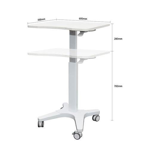 气动升降桌站立简约式自动沙发床边可移动懒人办公桌演折叠讲台桌