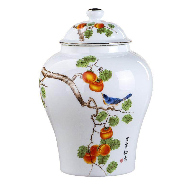 青花陶瓷密封罐将军罐茶叶罐防潮家用送礼茶叶盒包装罐普洱存储罐,餐饮具,茶叶罐,淘宝优惠券,粉丝福利购,淘宝优惠卷