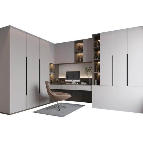 衣柜家用卧室小型简约现代轻奢衣帽间网红实木衣柜玻璃门转角衣橱