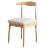 餐椅北欧简约现代靠背凳子卧室家用书桌椅子餐厅铁艺牛角椅子