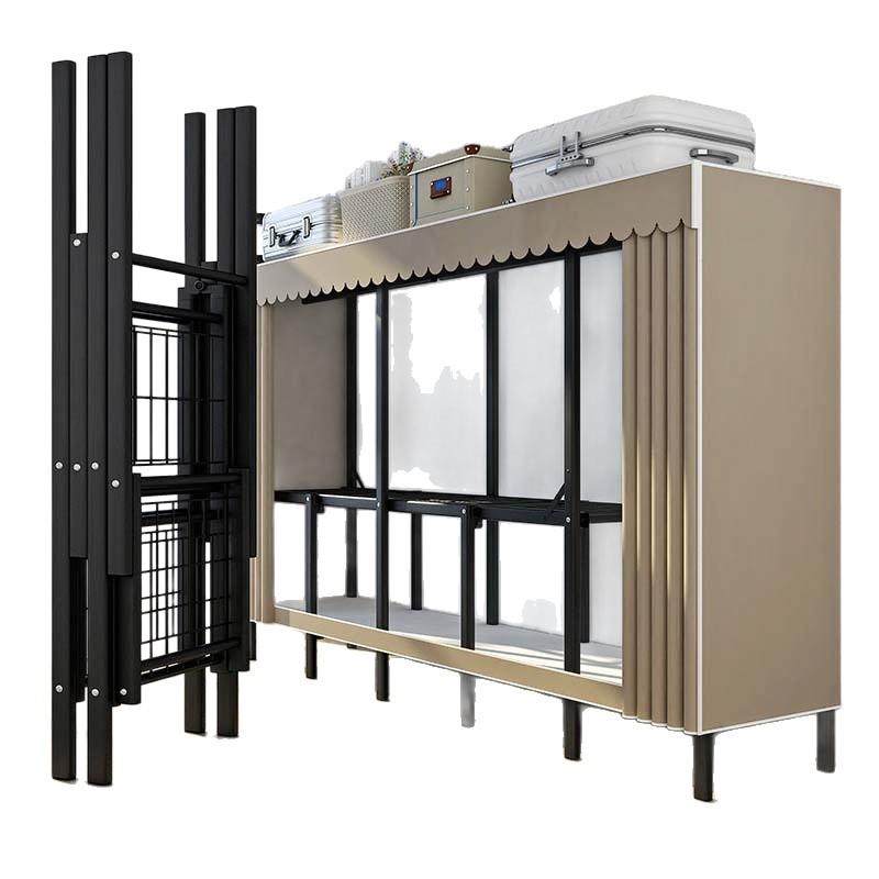 免安装衣柜家用卧室折叠简易布衣柜出租房结实耐用钢架收纳柜衣橱,住宅家具,简易衣柜,淘宝优惠券,粉丝福利购,淘宝优惠卷