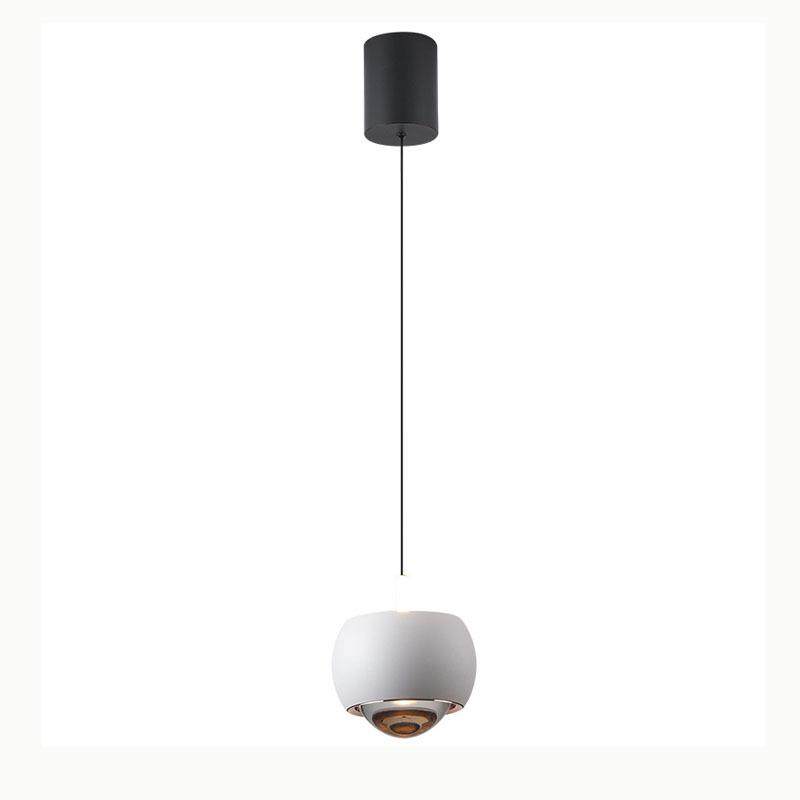 现代简约卧室床头灯轻奢吧台单头背景墙圆球网红升降调节吊线灯