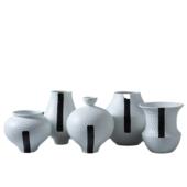 黑线水墨跳刀纹陶瓷花瓶花器摆件水培插花客厅餐厅书房卧室装 饰品