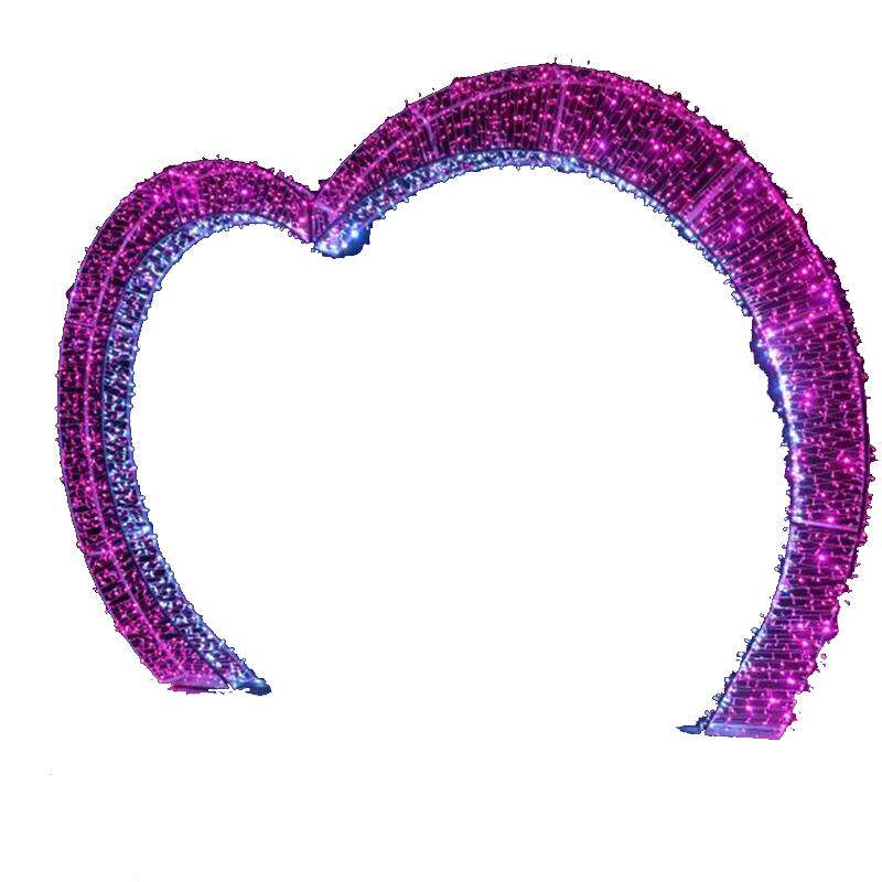 LED户外造型灯爱心形拱门节日装饰异型灯具灯光节亮化工程景观灯