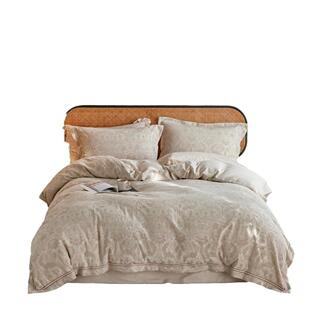 如梦令~2024棉麻麻纱工艺款大提花四件套床单被套床上用新款提花