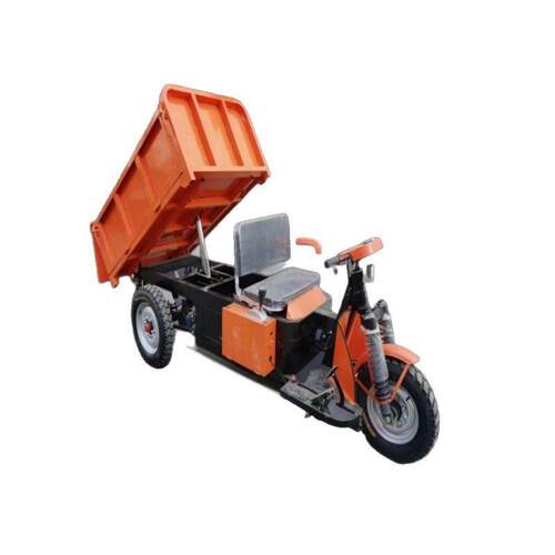 电动灰斗载货拉货搬运三轮车小型家用建筑上料工程三轮车