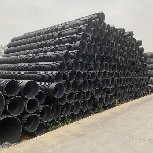 排涝双壁波纹管大口径市政下水道排水管公路涵洞通道宁波厂家