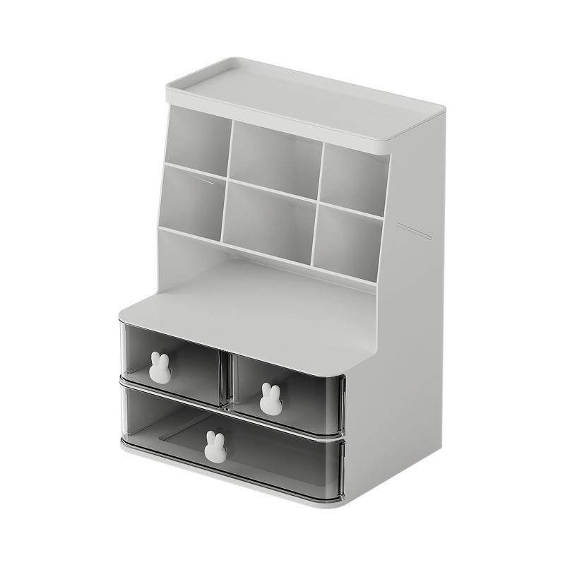大容量笔筒塑料创意透明抽屉收纳盒儿童女孩学生办公室桌面摆件子,收纳整理,首饰盒,淘宝优惠券,粉丝福利购,淘宝优惠卷