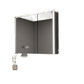 实木浴室智能镜柜单独挂墙式 带灯除雾卫生间镜子带收纳一体柜