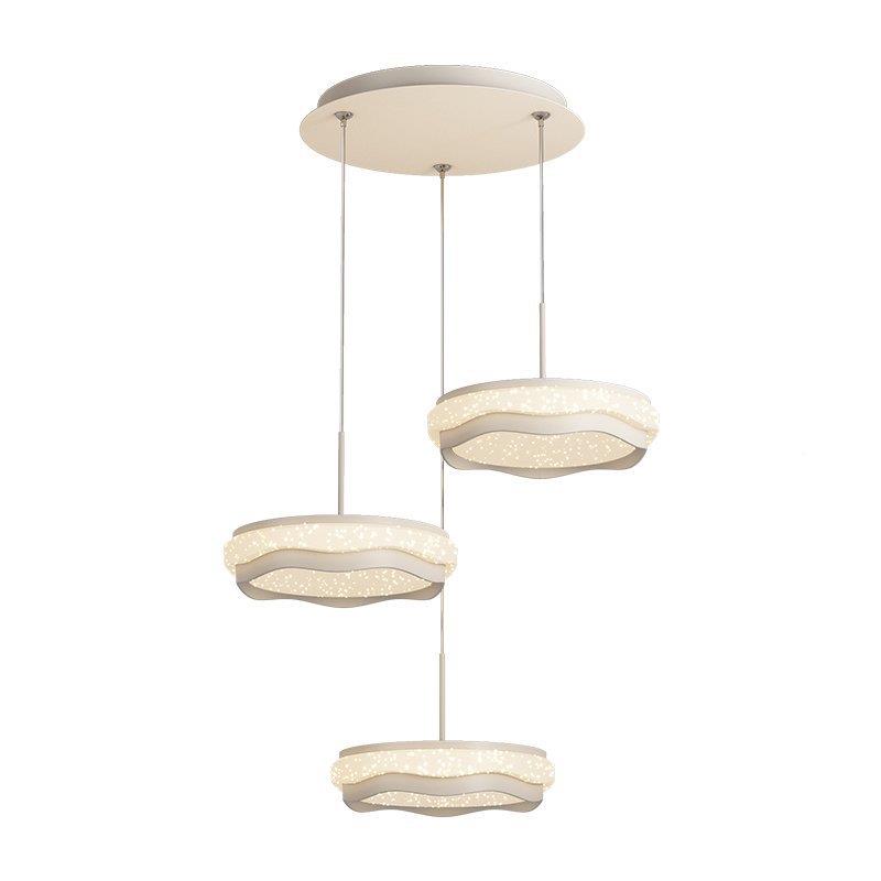 225新款一字餐全光谱吧台书房长条三头吸顶灯376具奶吊油风0厅专