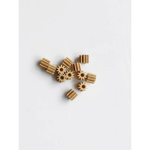 铜齿轮10只 0.5模 10齿 内孔2 精密齿轮 粉末冶金