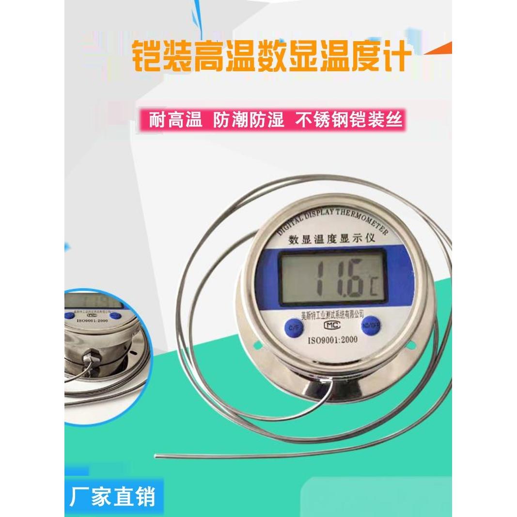 耐高温数显温度计工业级高精度油炸锅烤箱煲汤熬糖熬膏药用测温表