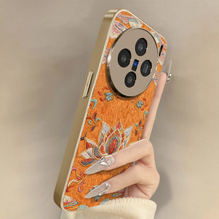 莲花小羊皮适用于华为Mate80Pro手机壳新款mate70pro敦煌女款mate60pro+超火气mate40高级感30EPRO外壳网红