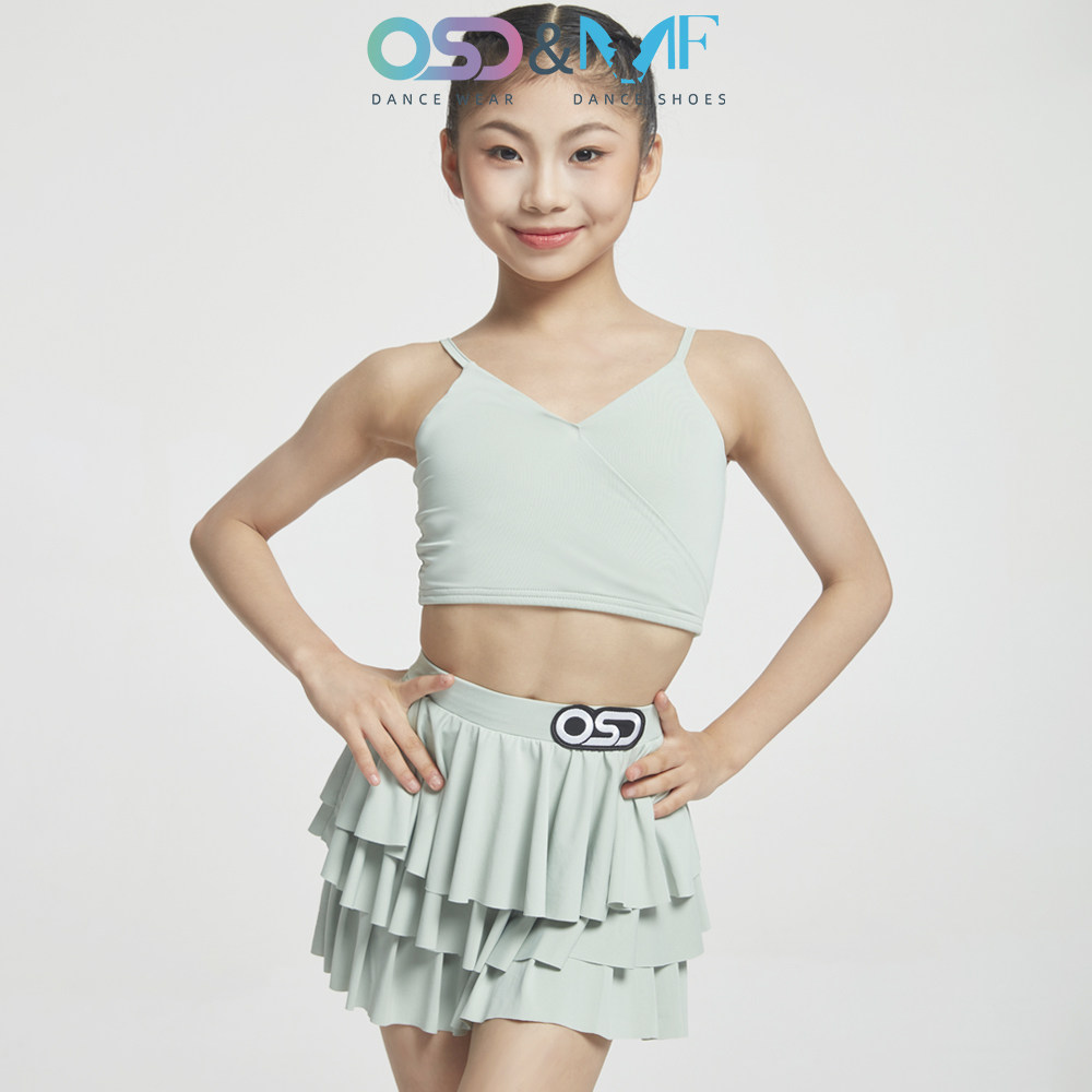 OSD舞服少儿国标拉丁舞服夏季儿童练习服套装集训考级女童练功服
