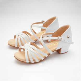 MFdance拉丁舞鞋 MC24L5001 女童专业女孩软底少儿舞蹈初学者跳舞鞋