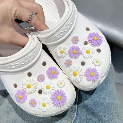 洞洞鞋配饰花朵diycross创意