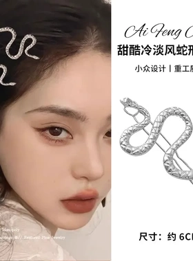 蛇形发夹蛇型复古创意个性头饰
