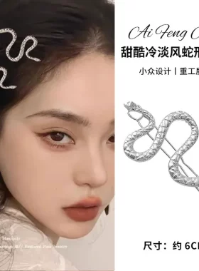 蛇形发夹蛇型复古创意个性头饰