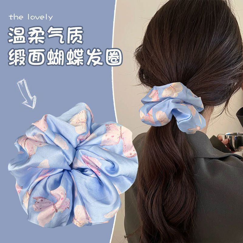 发绳布甜美森系大肠新款女高发饰图片