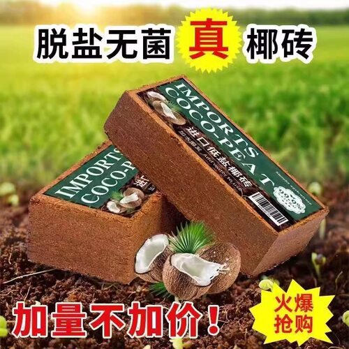 脱盐椰砖营养土通用养花种菜